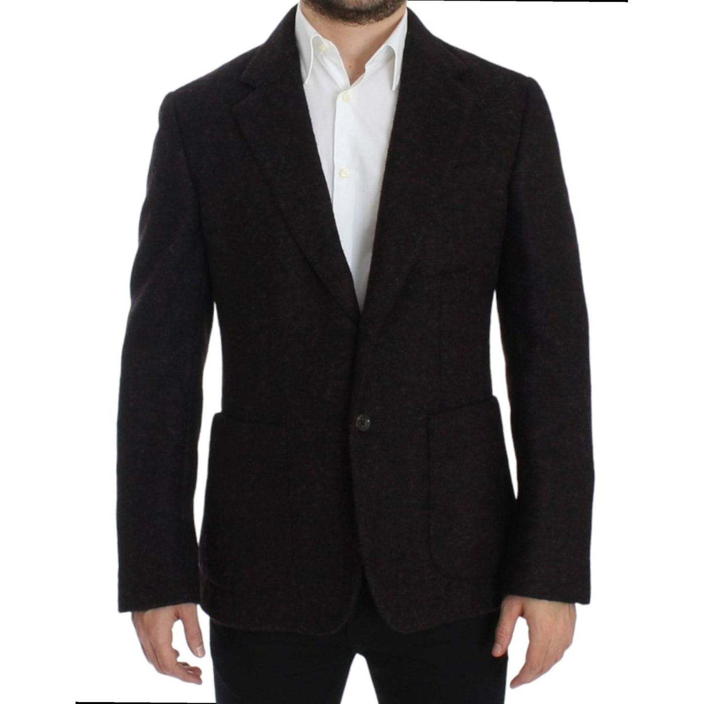 Dolce & Gabbana Bordeaux alpaga two button blazer Dolce & Gabbana