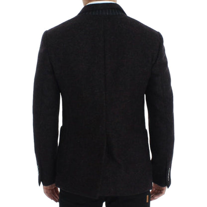 Dolce & Gabbana Bordeaux alpaga two button blazer Dolce & Gabbana
