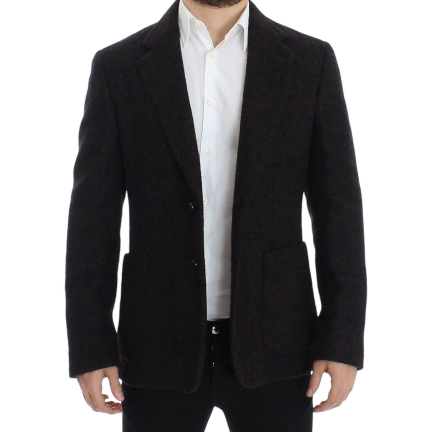 Dolce & Gabbana Bordeaux alpaga two button blazer Dolce & Gabbana