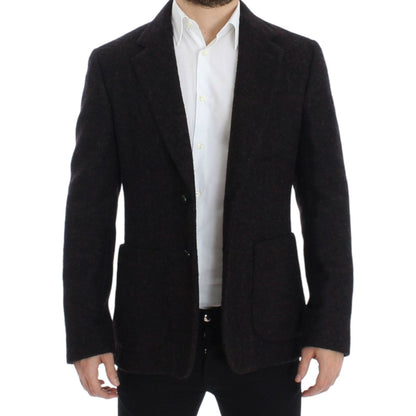 Dolce & Gabbana Bordeaux alpaga two button blazer Dolce & Gabbana