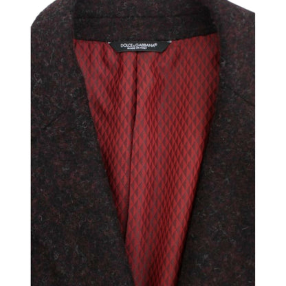 Dolce & Gabbana Bordeaux alpaga two button blazer Dolce & Gabbana