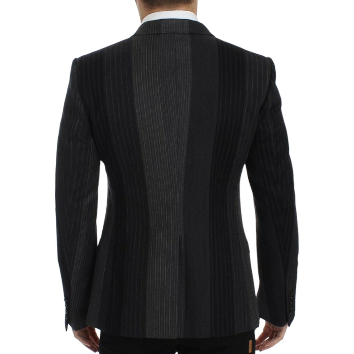 Dolce & Gabbana Gray striped wool stretch blazer SIG12232-1