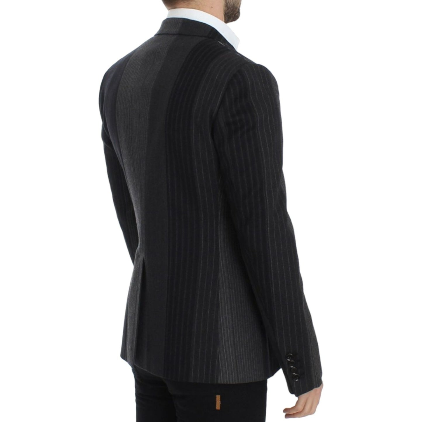 Dolce & Gabbana Gray striped wool stretch blazer SIG12232-1