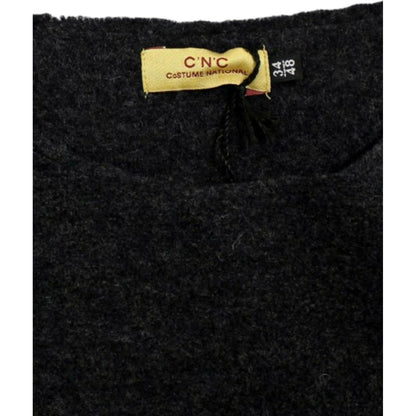 Costume National Gray wool crewneck sweater Costume National