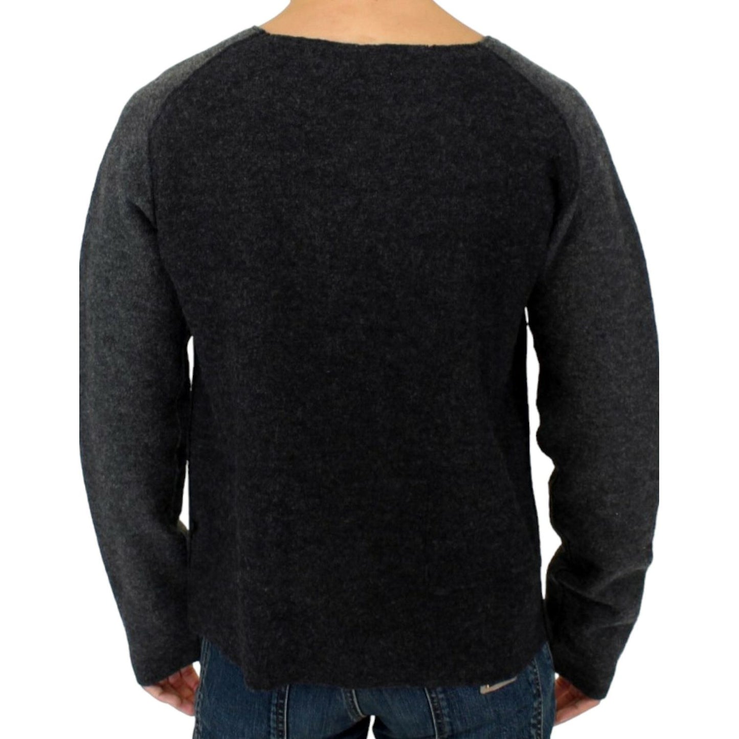 Costume National Gray wool crewneck sweater Costume National