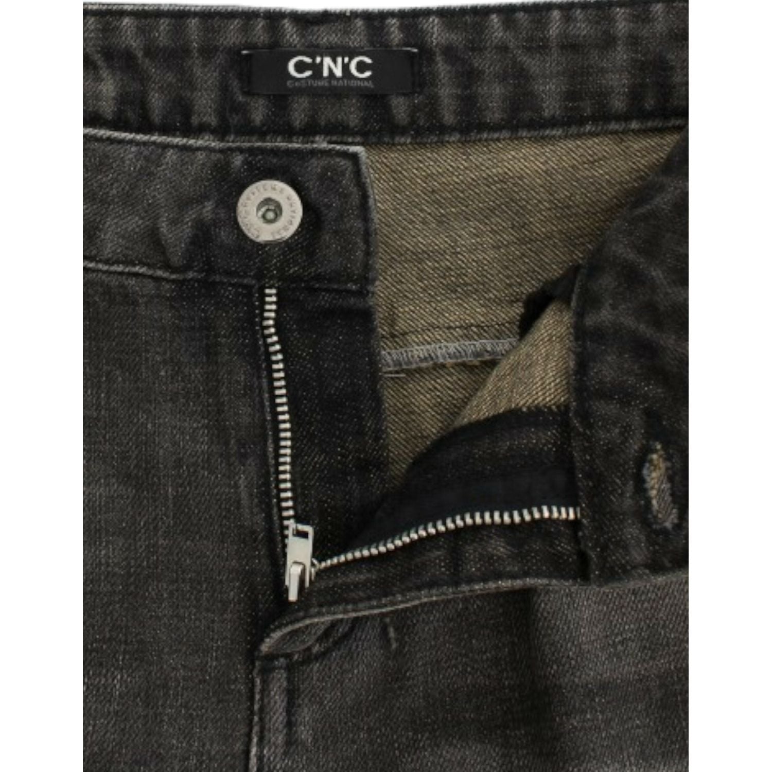 Costume National Gray distressed jeans