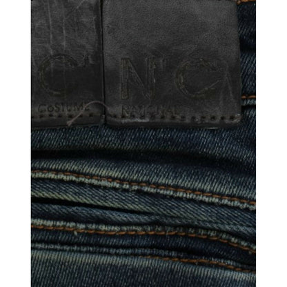 Costume National Blue straight leg jeans