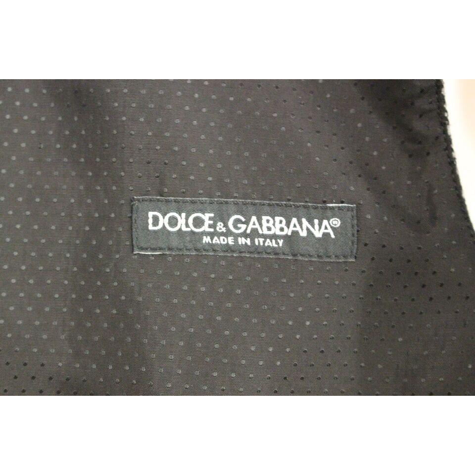 Dolce & Gabbana Gray Cotton Blend Logo Vest Gilet Weste GSS12044-1