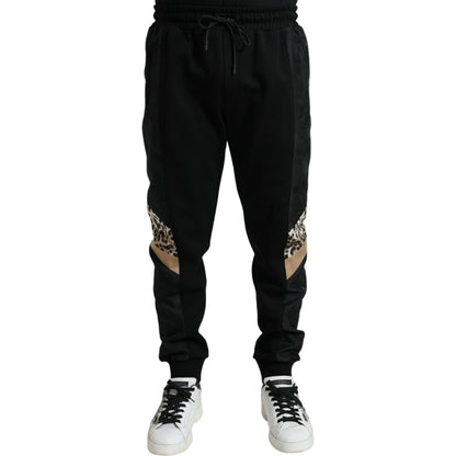 Dolce & Gabbana Black Cotton Slim Stretch Jogger Pants Dolce & Gabbana