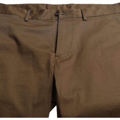 Dolce & Gabbana Brown Cotton Stretch Men Bermuda Shorts Dolce & Gabbana