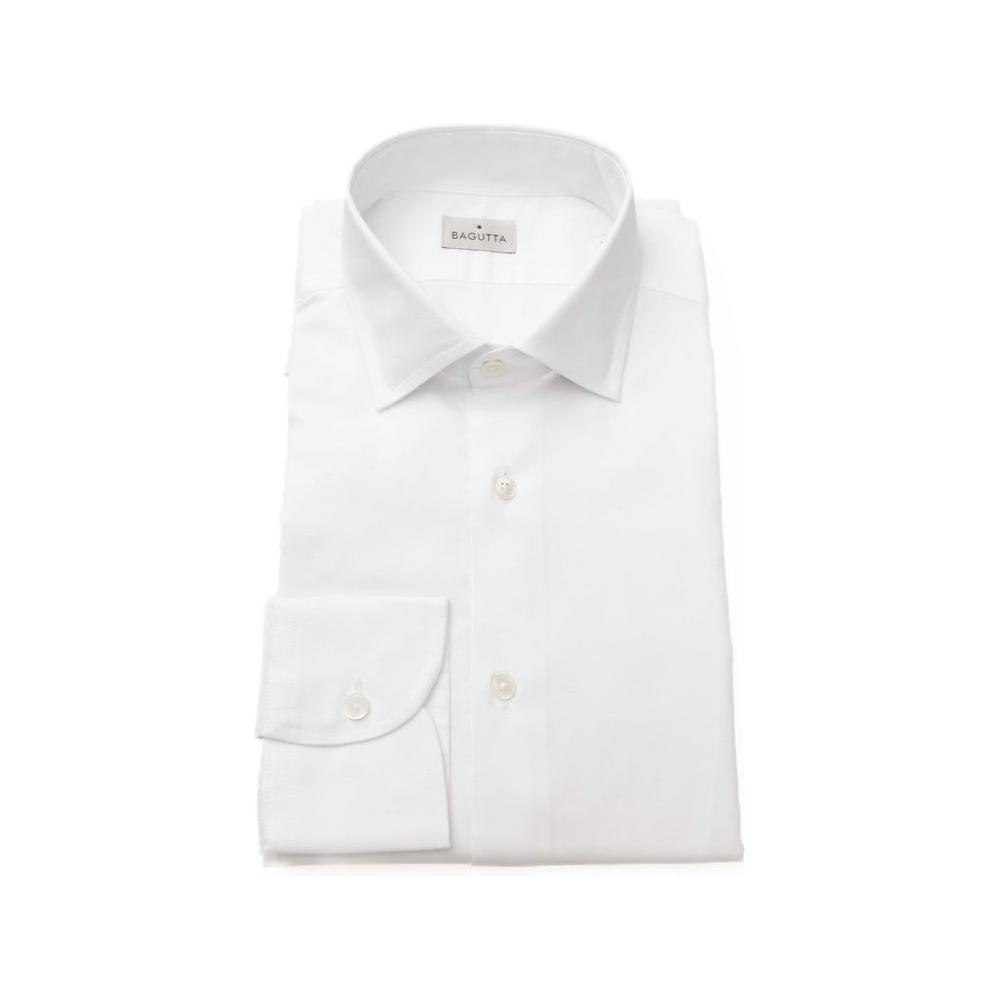 Bagutta White Cotton Shirt