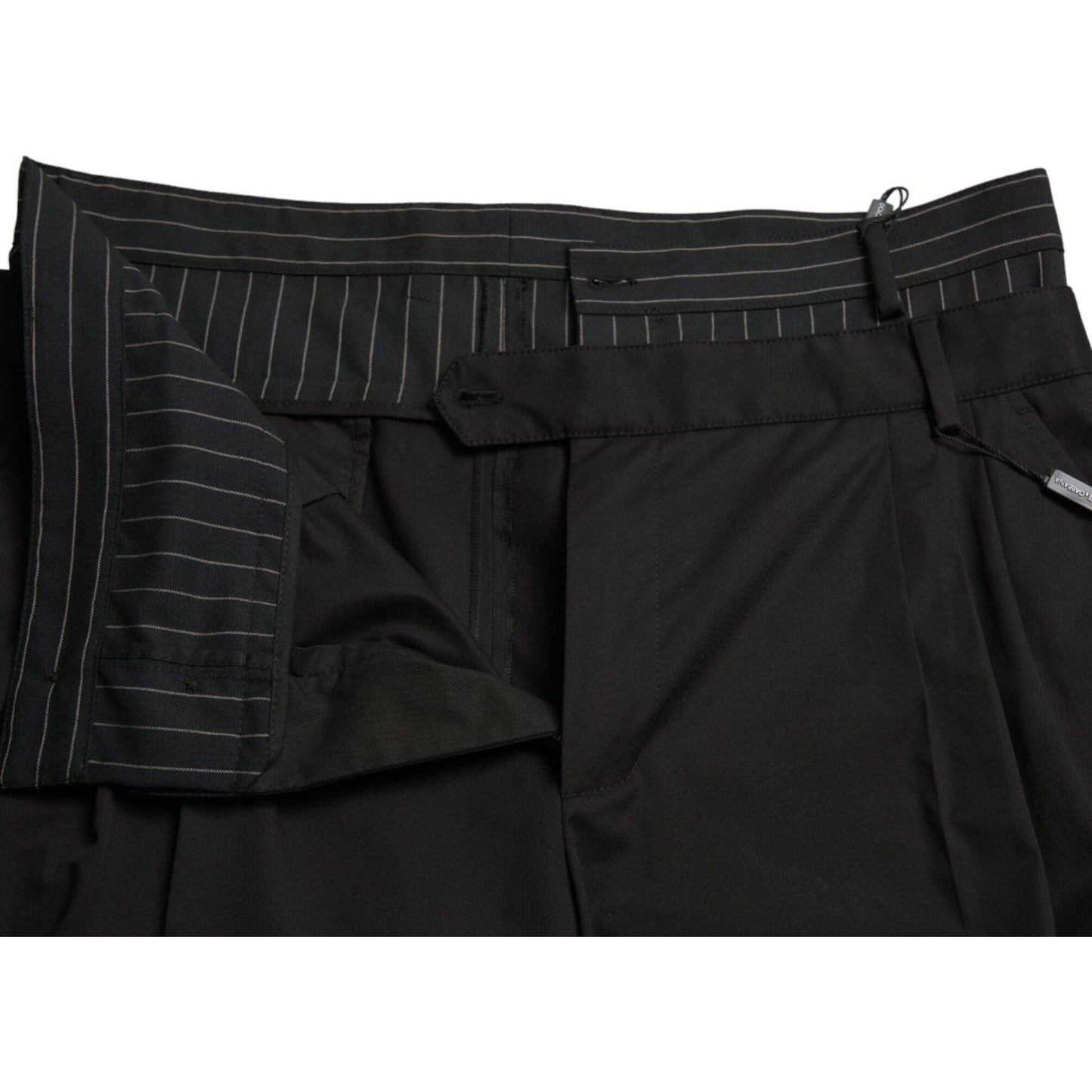 Dolce & Gabbana Black Cotton Stretch Cargo Bermuda Shorts Dolce & Gabbana