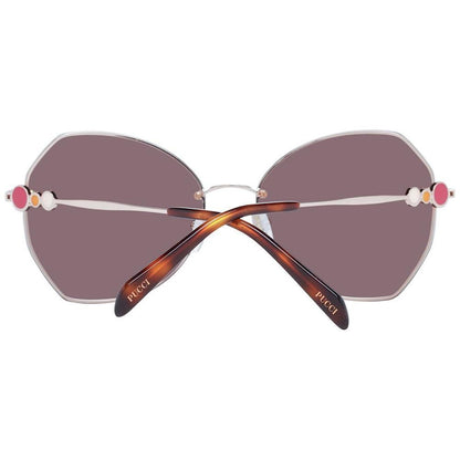 Emilio Pucci Rose Gold Metal Sunglasses