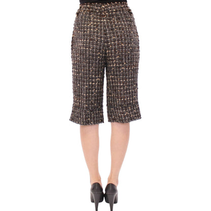 Dolce & Gabbana Multicolor wool shorts pants Dolce & Gabbana