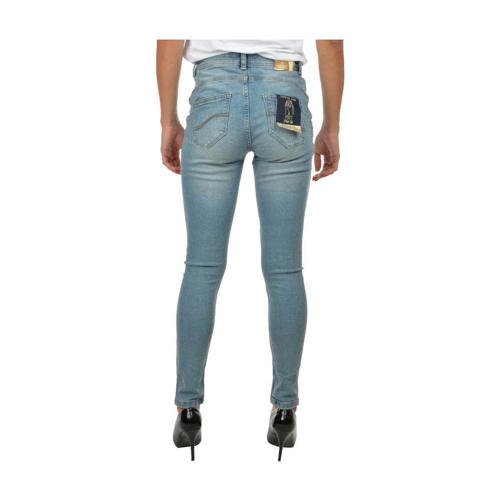 Yes Zee Blue Cotton Women's Skinny Jean YE-12221-W28