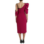 Dolce & Gabbana Purple Flower Embellished One Shoulder Dress DR281008-42