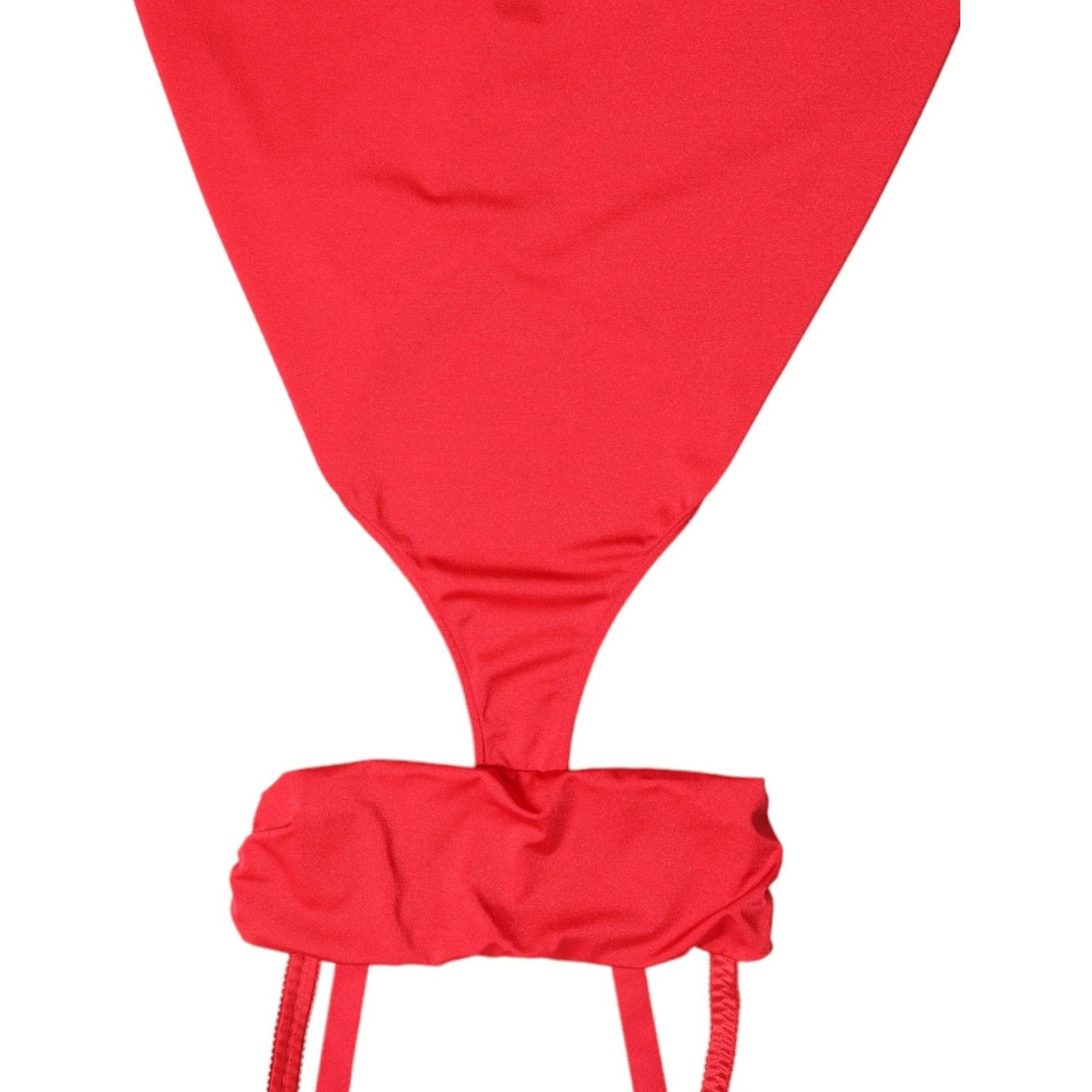 Dolce & Gabbana Red Cutout Nylon Sheath Sleeveless Mini Dress DR281030-40