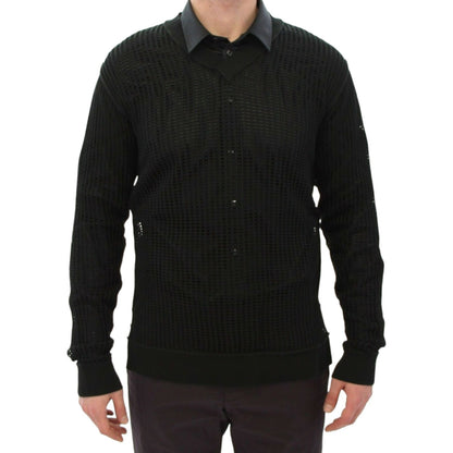 Dolce & Gabbana Dark Green Runway Netz Pullover Netted Sweater Dolce & Gabbana