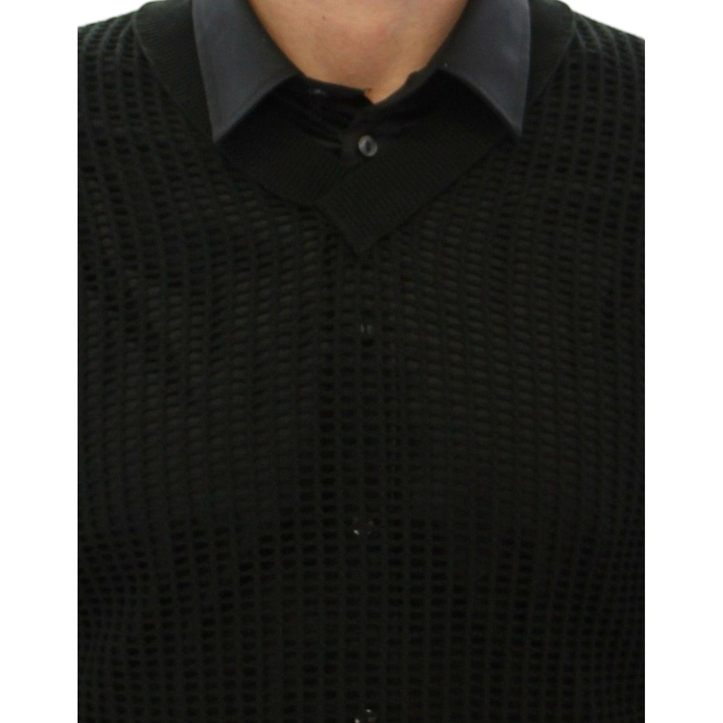 Dolce & Gabbana Dark Green Runway Netz Pullover Netted Sweater Dolce & Gabbana