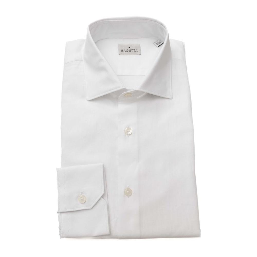 Bagutta White Cotton Shirt