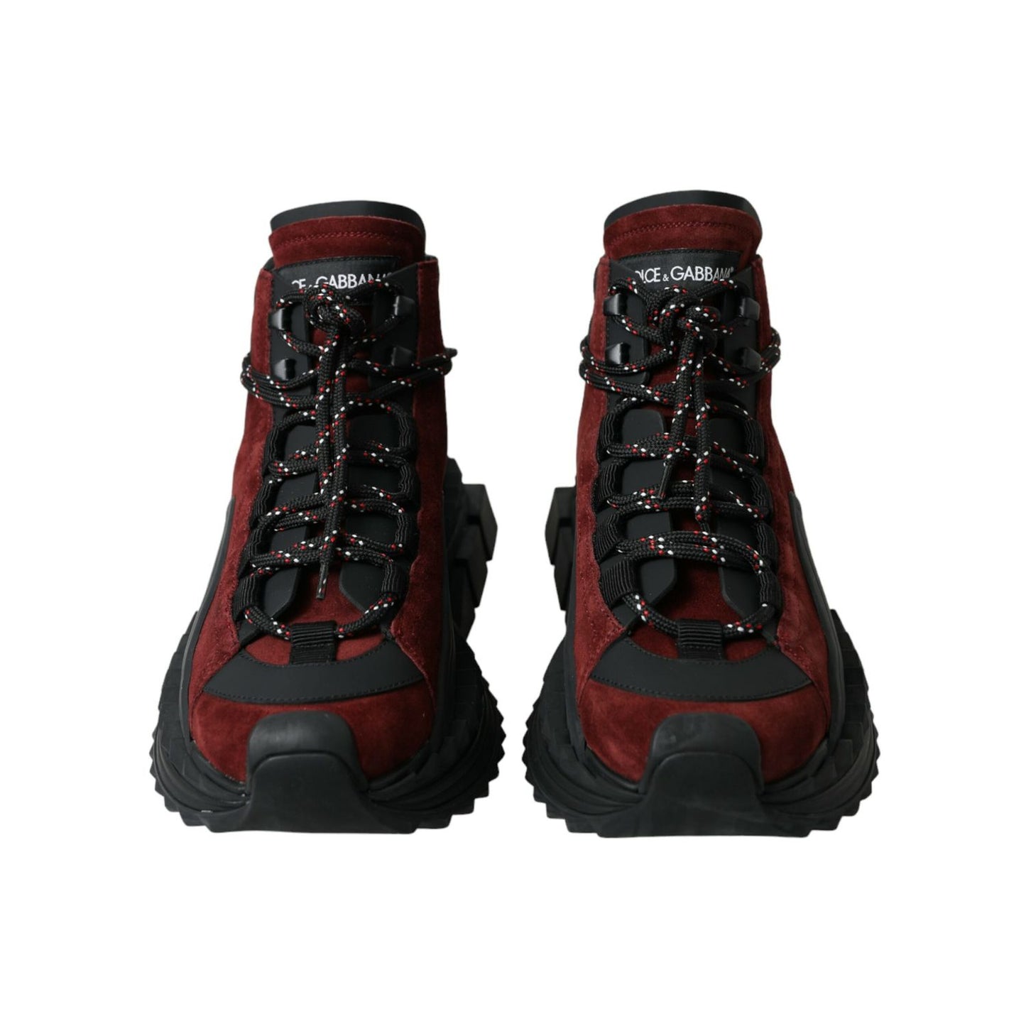 Dolce & Gabbana Burgundy Super King High Top Men Sneakers Shoes Dolce & Gabbana