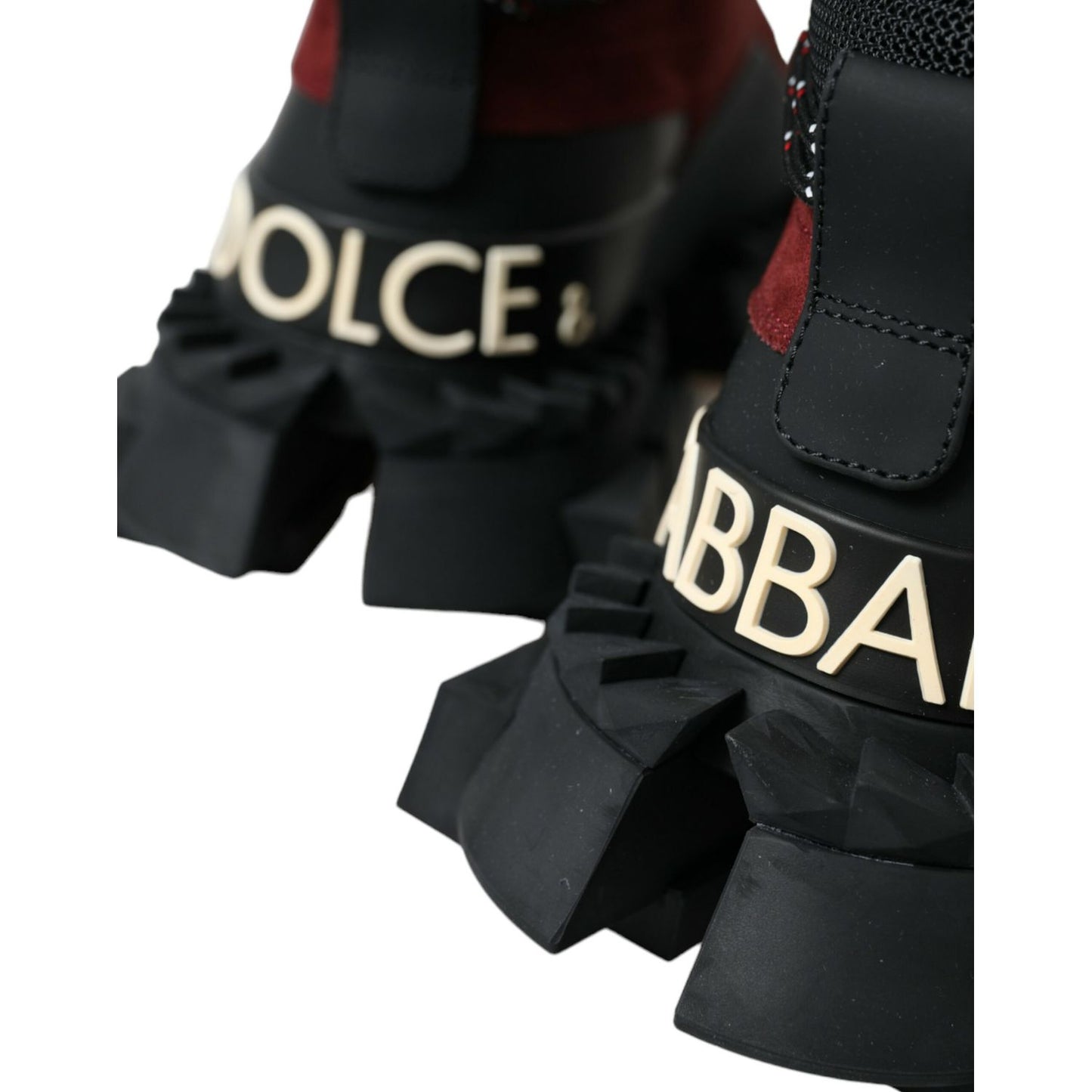 Dolce & Gabbana Burgundy Super King High Top Men Sneakers Shoes Dolce & Gabbana