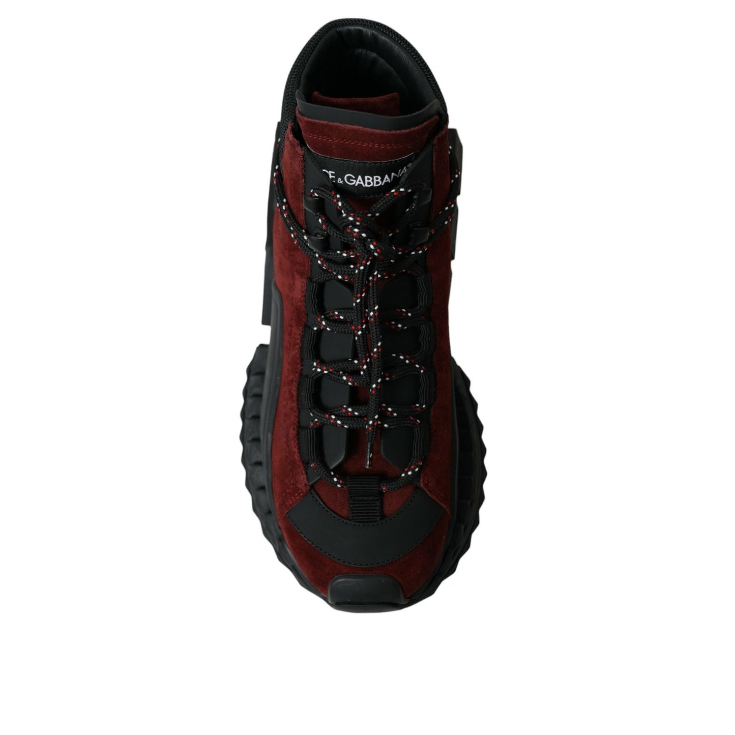 Dolce & Gabbana Burgundy Super King High Top Men Sneakers Shoes Dolce & Gabbana