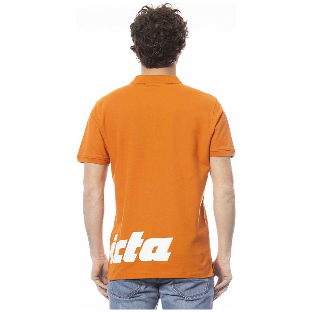 Invicta Orange Cotton Men Polo Shirt IN-24059-S