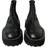 Dolce & Gabbana Elegant Black Chelsea Slip-On Boots Dolce & Gabbana Black