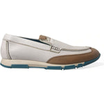 Dolce & Gabbana Elegant White Deerskin Loafers Dolce & Gabbana Gray