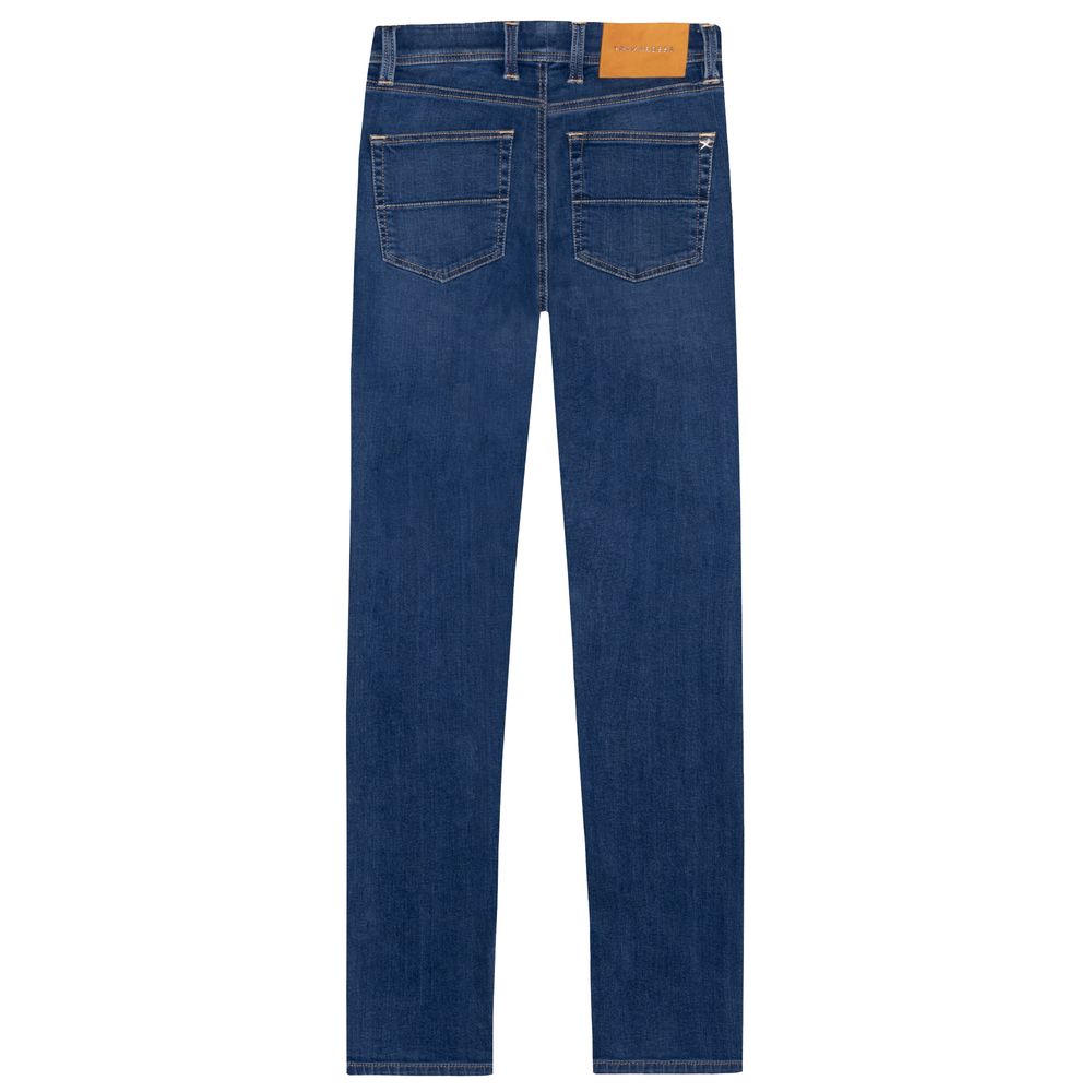 Tramarossa Blue Cotton Jeans Denim