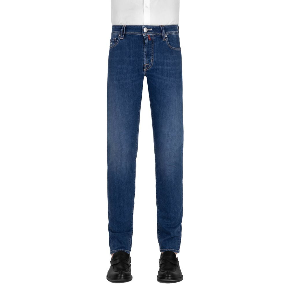 Tramarossa Blue Cotton Jeans Denim