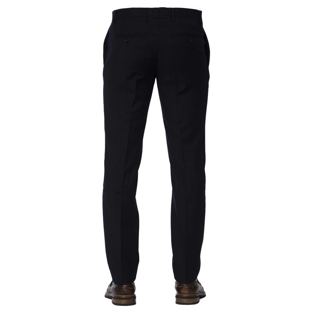 Trussardi Blue Wool Men Trouser TR-24077-IT44 | XS