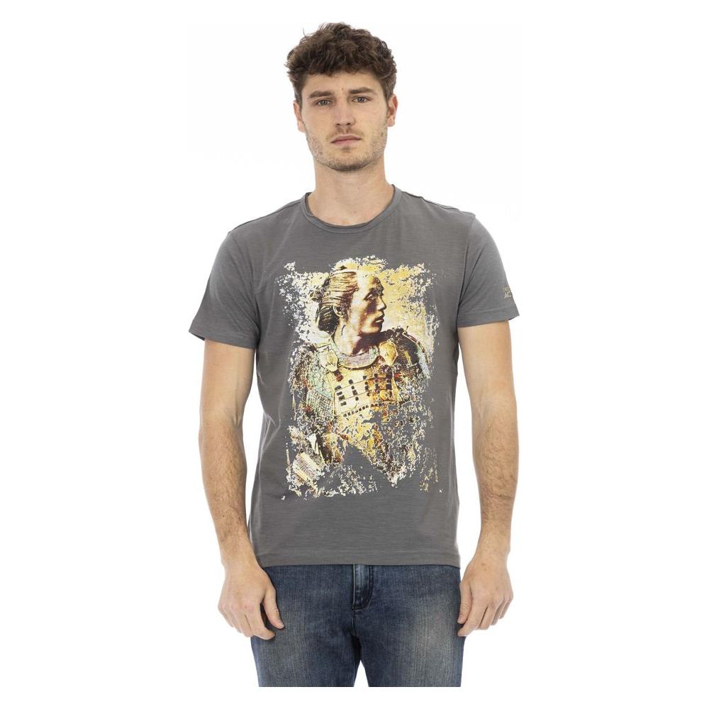 Trussardi Action Gray Cotton T-Shirt