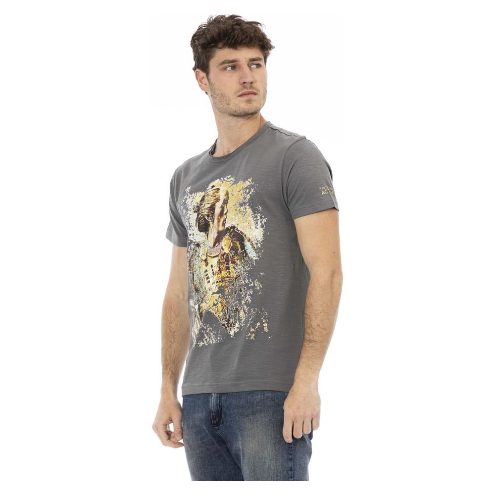 Trussardi Action Gray Cotton T-Shirt