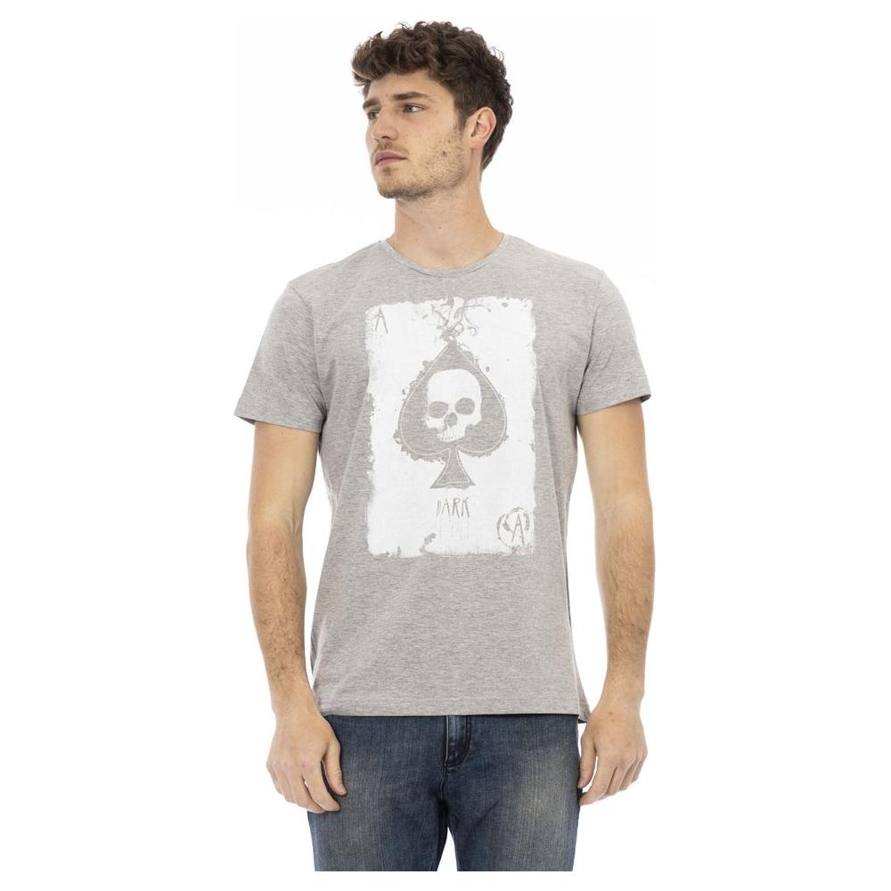 Trussardi Action Gray Cotton T-Shirt