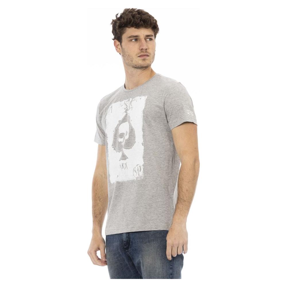 Trussardi Action Gray Cotton T-Shirt