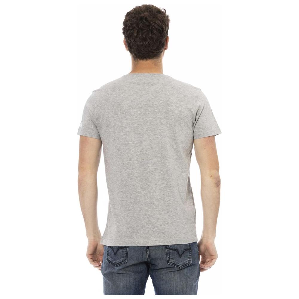 Trussardi Action Gray Cotton T-Shirt
