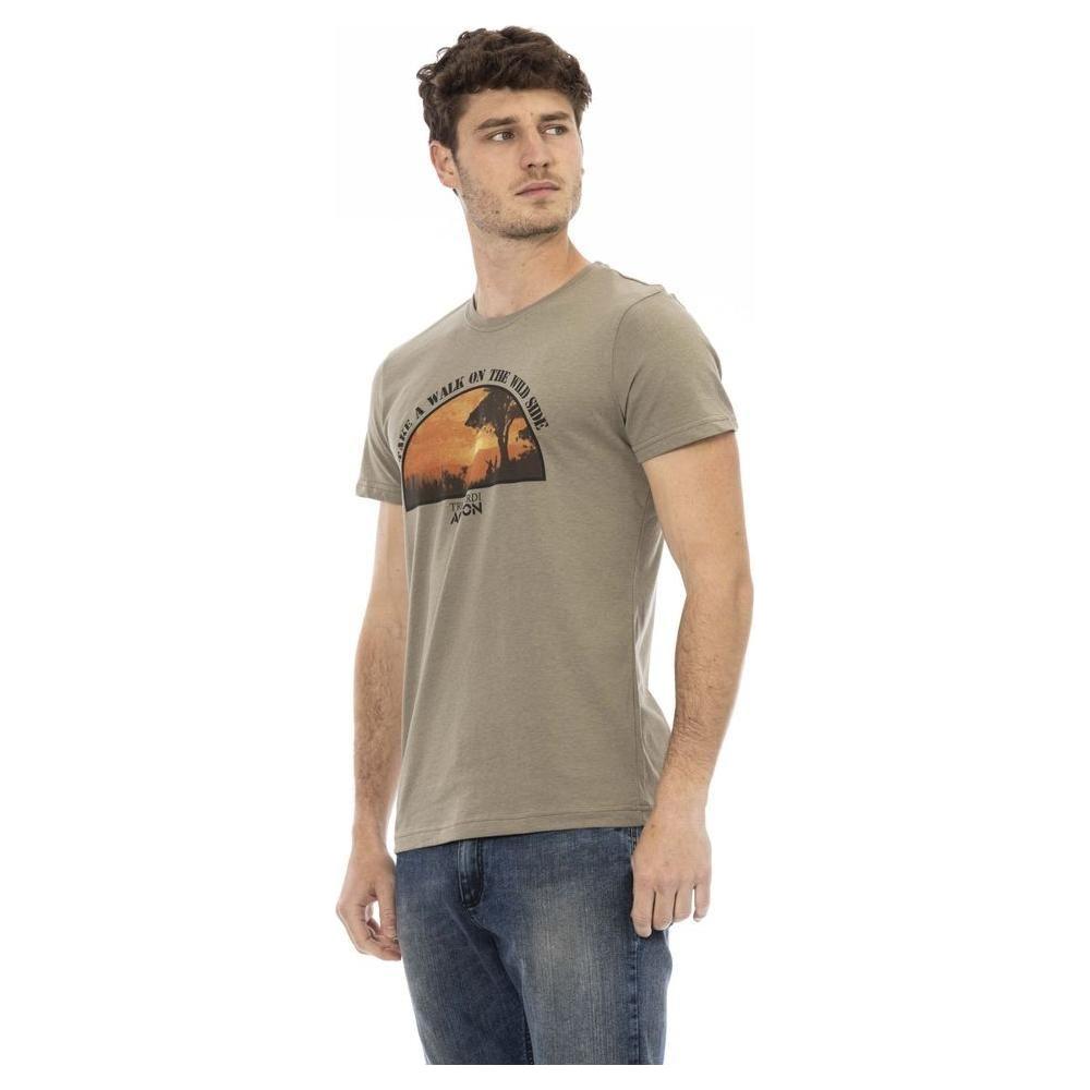 Trussardi Action Green Cotton Men T-Shirt