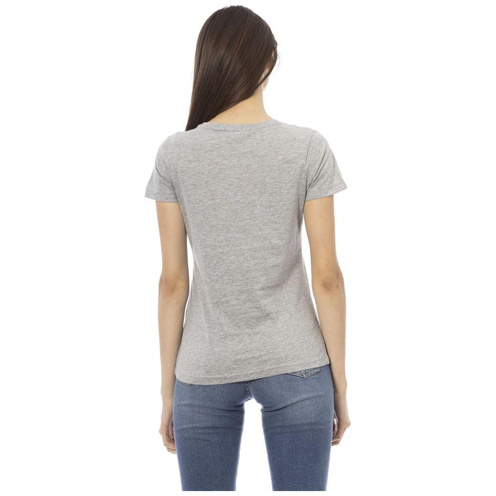 Trussardi Action Gray Cotton T-Shirt