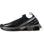 Dolce & Gabbana Elegant Black & White Sorrento Sneakers Dolce & Gabbana Dark Slate Gray