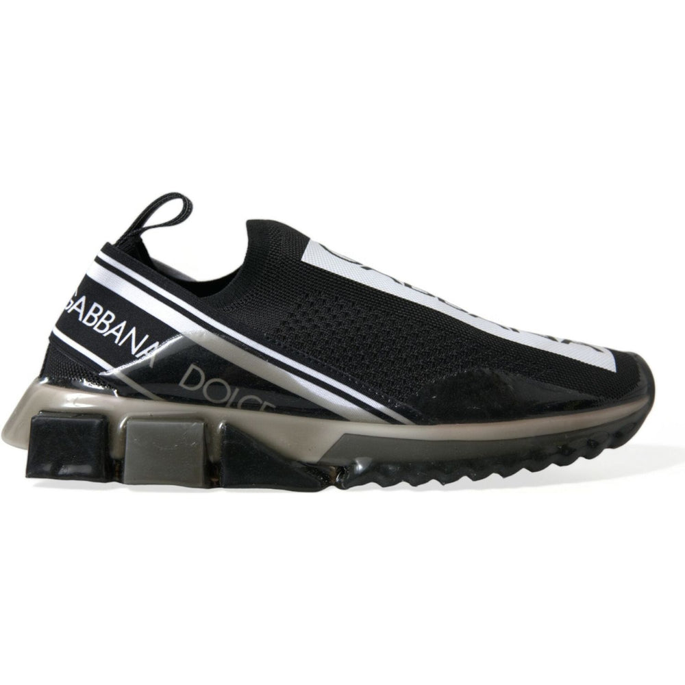 Dolce & Gabbana Elegant Black & White Sorrento Sneakers Dolce & Gabbana Dark Slate Gray