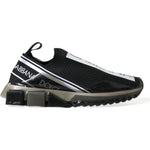 Dolce & Gabbana Elegant Black & White Sorrento Sneakers Dolce & Gabbana Dark Slate Gray