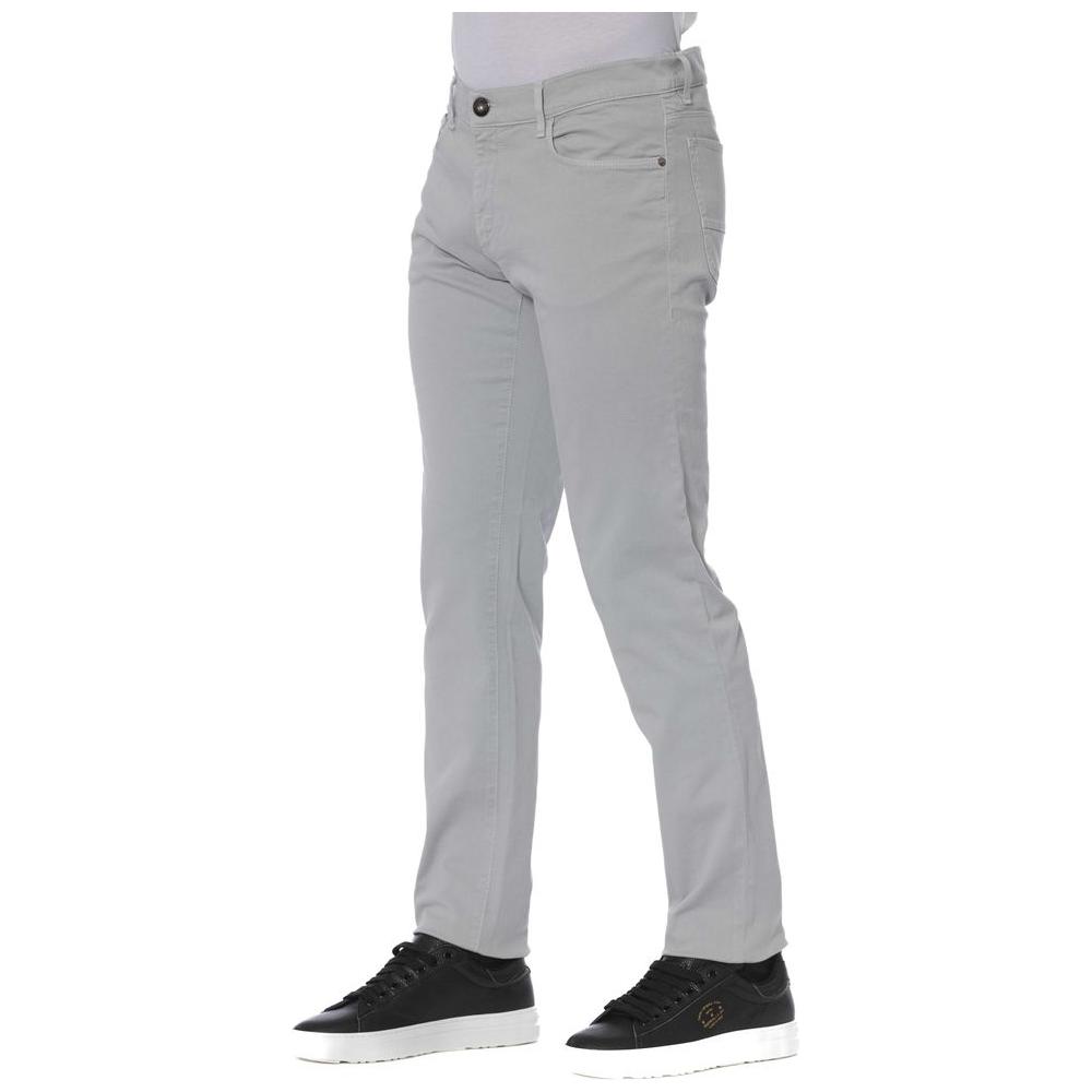 Trussardi Jeans Gray Cotton Jeans Denim