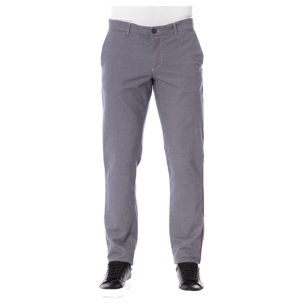 Trussardi Jeans Blue Cotton Men's Trouser TR-24102-IT44 | XS