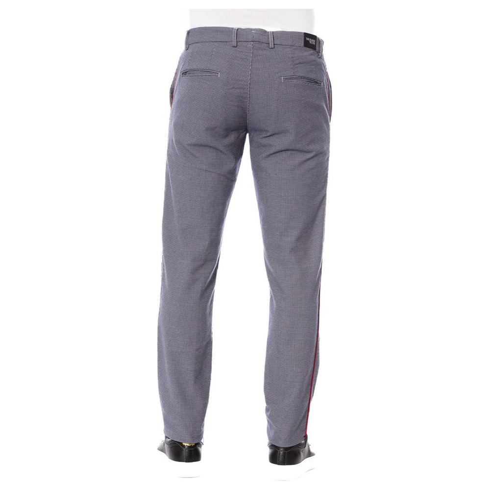 Trussardi Jeans Blue Cotton Men's Trouser TR-24102-IT44 | XS
