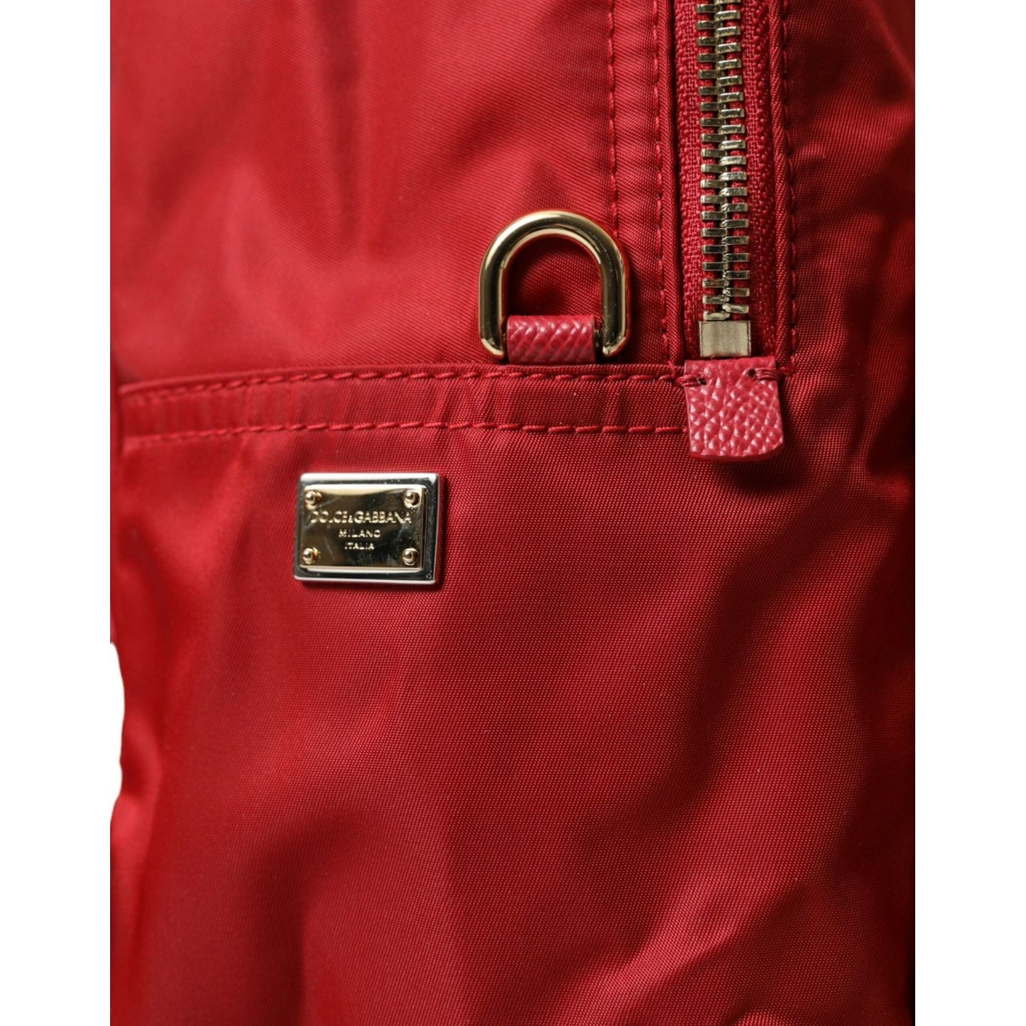 Dolce & Gabbana Red #DGFAMILY Embellished Backpack VULCANO Bag Dolce & Gabbana