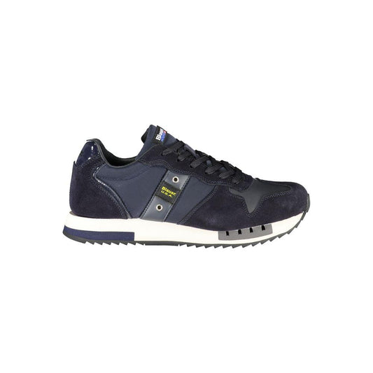 Blauer Contrast Lace-Up Sports Sneakers in Blue BL-23162-EU45/US12-FBB-141