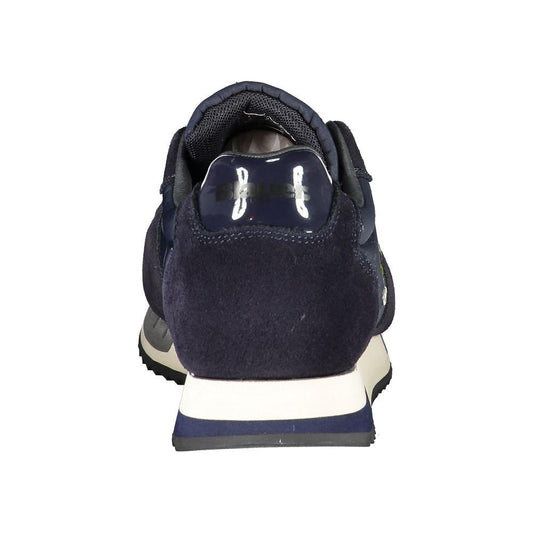 Blauer Contrast Lace-Up Sports Sneakers in Blue BL-23162-EU45/US12-FBB-141