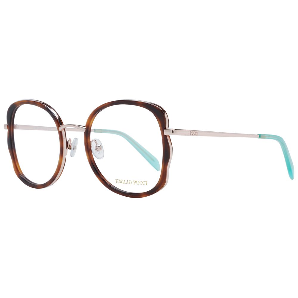 Emilio Pucci Brown Metal & Plastic Glasses (Frames)